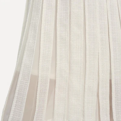 (W) 卡尔拉格斐 白色褶皱无袖纽扣中长连衣裙 E42W1376 Sizing (W) 卡尔拉格斐 白色褶皱无袖纽扣中长连衣裙 E42W1376