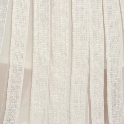 (W) 卡尔拉格斐 白色褶皱无袖纽扣中长连衣裙 E42W1376 1