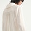 Sizing (Women) KARL LAGERFELD White Pleated V-Neck Long Sleeve Shirt for Daily Wear 236L1603
