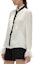 Details for (Women) Karl Lagerfeld White Ruffle Collar Slim Fit Long Sleeve Shirt 241L1605