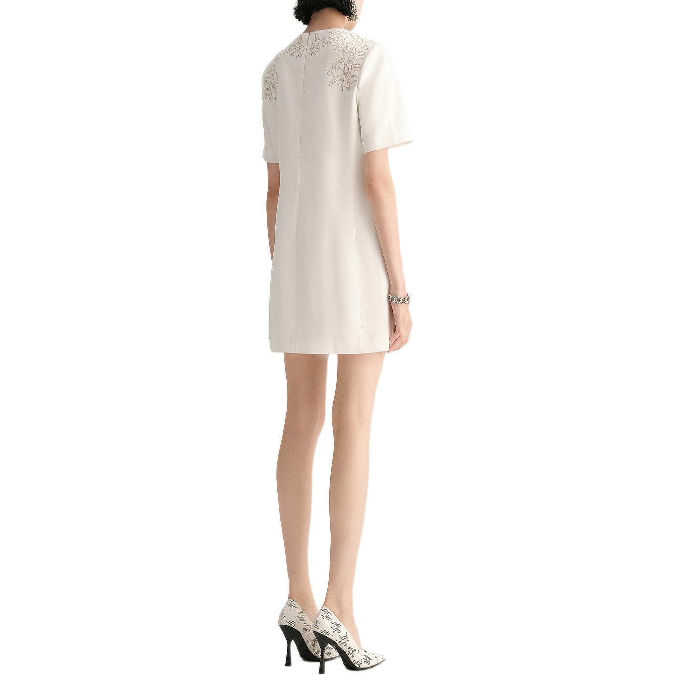 Purchase (W) KARL LAGERFELD Putih Slim-Fit Pola Hollow Kaos Lengan Pendek 231L1393