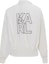 Lookbook (W) 卡尔·拉格斐 白色修身印花徽标长袖夹克。 22UW1501