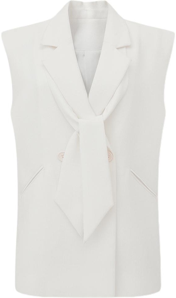 women-karl-lagerfeld-white-solid-v-neck-straight-suit-vest-231-l1542