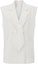 Order (Women) KARL LAGERFELD White Solid V-Neck Straight Suit Vest 231L1542