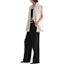 Purchase (Women) KARL LAGERFELD White Solid V-Neck Straight Suit Vest 231L1542