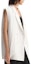 Sizing (Women) KARL LAGERFELD White Solid V-Neck Straight Suit Vest 231L1542