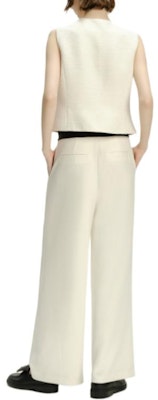 (Women) KARL LAGERFELD White Tweed Round Neck Vest - Casual & Chic Style 241L1420 Shop (Women) KARL LAGERFELD White Tweed Round Neck Vest - Casual & Chic Style 241L1420