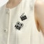 Details for (Women) KARL LAGERFELD White Tweed Round Neck Vest - Casual & Chic Style 241L1420