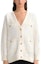 Buy (Women) KARL LAGERFELD White V-Neck Knit Cardigan for Daily Commute 236L2037