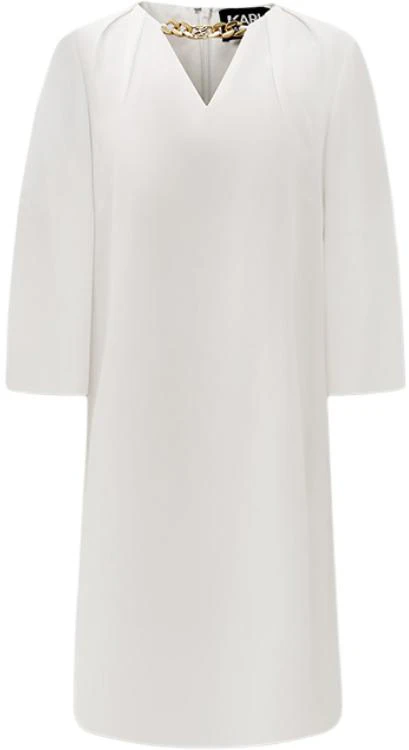 women-karl-lagerfeld-white-v-neck-short-five-sleeve-midi-dress-231-l1305