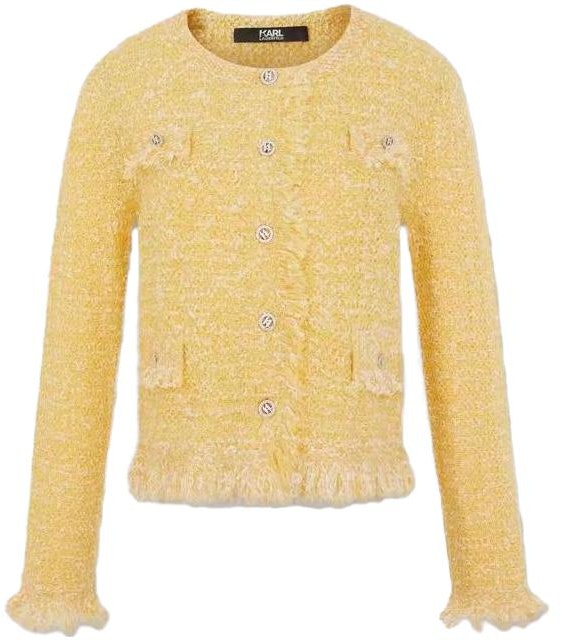 women-karl-lagerfeld-yellow-button-up-knit-cardigan-long-sleeve-233-l2090728