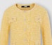 Details for (Women) KARL LAGERFELD Yellow Button-Up Knit Cardigan Long Sleeve. 233L2090728
