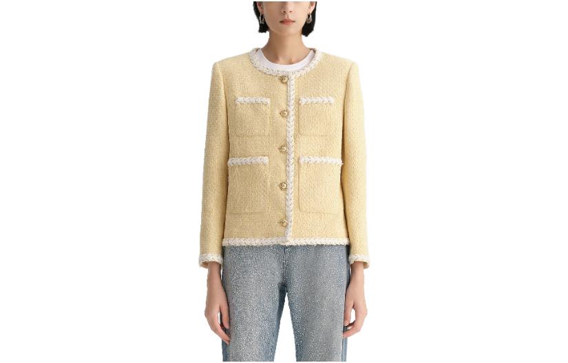 Order (Women) KARL LAGERFELD  Yellow Casual Lightweight Jacket for Daily & Outdoor Wear. E36W1522
