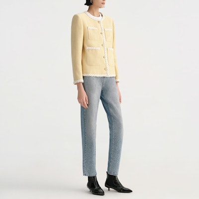 (Women) KARL LAGERFELD Yellow Casual Lightweight Jacket for Daily & Outdoor Wear. E36W1522 Lookbook (Women) KARL LAGERFELD Yellow Casual Lightweight Jacket for Daily & Outdoor Wear. E36W1522