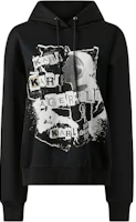 (Women) Karl Lagerfeld Black Oversized Hoodie with Logo Print 236L1808 (Women) Karl Lagerfeld Black Oversized Hoodie with Logo Print 236L1808