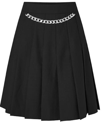 (Women) KARL LAGERFELD Chain Pleated Casual Skirt Women’s Black 221L1208 Order (Women) KARL LAGERFELD Chain Pleated Casual Skirt Women’s Black 221L1208