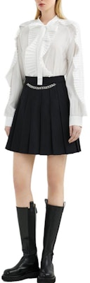 (Women) KARL LAGERFELD Chain Pleated Casual Skirt Women’s Black 221L1208 Shop (Women) KARL LAGERFELD Chain Pleated Casual Skirt Women’s Black 221L1208