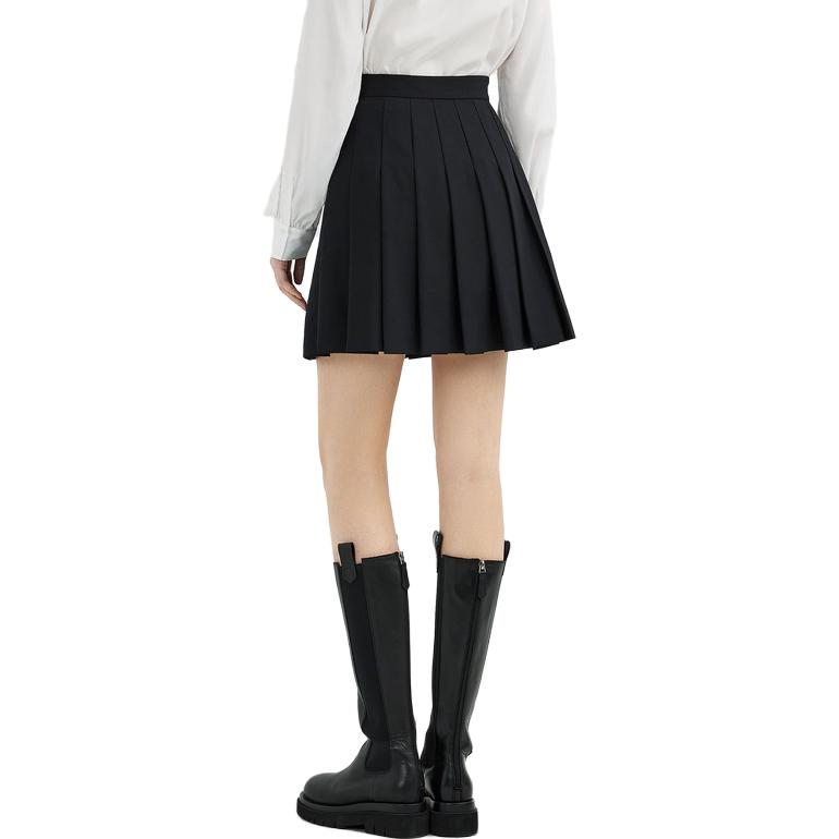 Purchase (Women) KARL LAGERFELD Chain Pleated Casual Skirt Women’s Black 221L1208