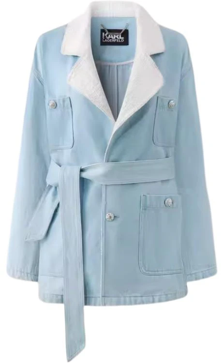 women-karl-lagerfeld-colorblock-casual-streetwear-long-sleeve-jacket-blue-241-l1446