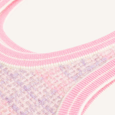 (W) Vestido sin mangas de punto a rayas Karl Lagerfeld Colorblock Rosa - Casual. 241E13A1 Lookbook (W) Vestido sin mangas de punto a rayas Karl Lagerfeld Colorblock Rosa - Casual. 241E13A1