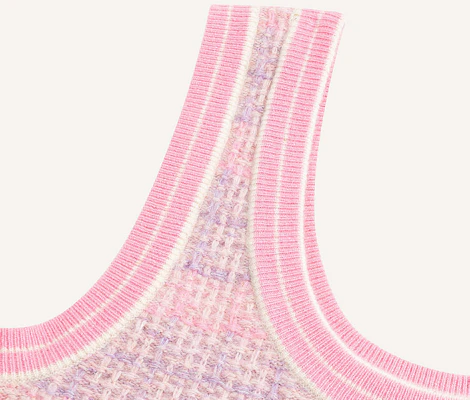 (W) Vestido sin mangas de punto a rayas Karl Lagerfeld Colorblock Rosa - Casual. 241E13A1 Shop (W) Vestido sin mangas de punto a rayas Karl Lagerfeld Colorblock Rosa - Casual. 241E13A1