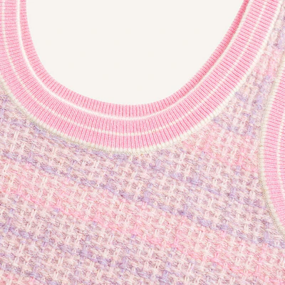 (W) Vestido sin mangas de punto a rayas Karl Lagerfeld Colorblock Rosa - Casual. 241E13A1 Purchase (W) Vestido sin mangas de punto a rayas Karl Lagerfeld Colorblock Rosa - Casual. 241E13A1