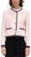 Lookbook (Women) Karl Lagerfeld Contrast Color Long Sleeve Button Jacket Pink Women. E37W15C5