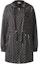 Order (Women) KARL LAGERFELD FW23 Black Logo Print Mid-Length Hooded Coat. 236L1567
