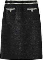 (Women) KARL LAGERFELD FW23 Black Midi A-Line Casual Dress with Solid Button Design 236L1218 (Women) KARL LAGERFELD FW23 Black Midi A-Line Casual Dress with Solid Button Design 236L1218