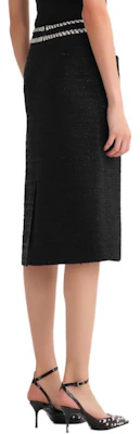 (W) KARL LAGERFELD FW23 Gaun Midi A-Line Hitam Kasual dengan Desain Kancing Solid 236L1218 Cheap (W) KARL LAGERFELD FW23 Gaun Midi A-Line Hitam Kasual dengan Desain Kancing Solid 236L1218