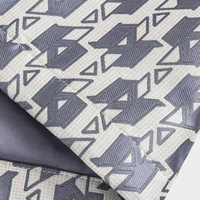 (Women) KARL LAGERFELD FW23 Light Gray Zip-Up Cotton Jacket with Logo Design 237W1571 Purchase (Women) KARL LAGERFELD FW23 Light Gray Zip-Up Cotton Jacket with Logo Design 237W1571