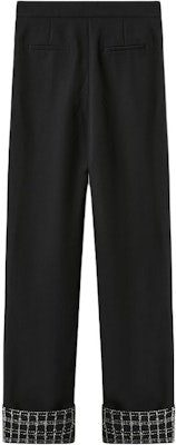 (Women) KARL LAGERFELD FW23 Tweed Check Pleated Suit Pants Black 236L1011 Lookbook (Women) KARL LAGERFELD FW23 Tweed Check Pleated Suit Pants Black 236L1011