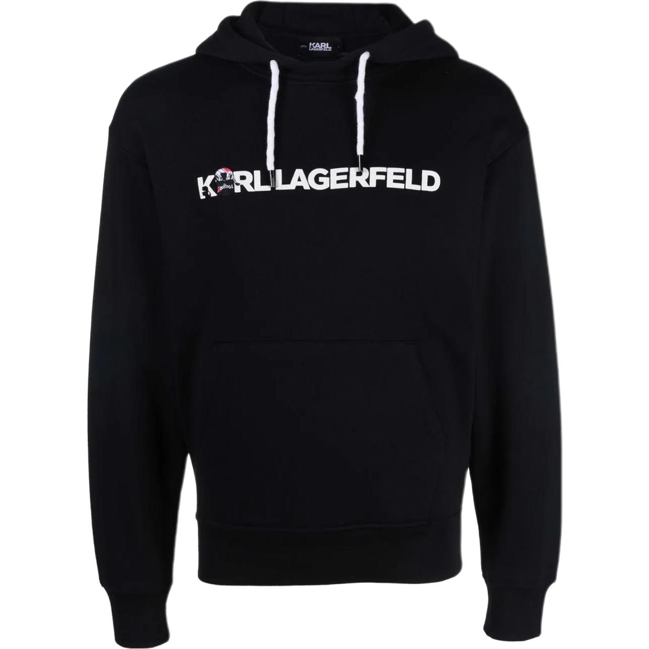 (Women) Karl Lagerfeld FW23 Letter Logo Print Sweatshirt Black 220W1880999