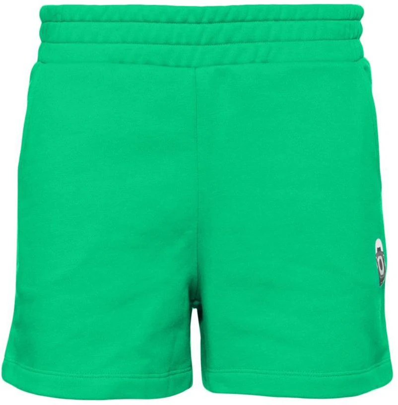 women-karl-lagerfeld-green-logo-print-mid-rise-straight-casual-shorts-241-w1061693