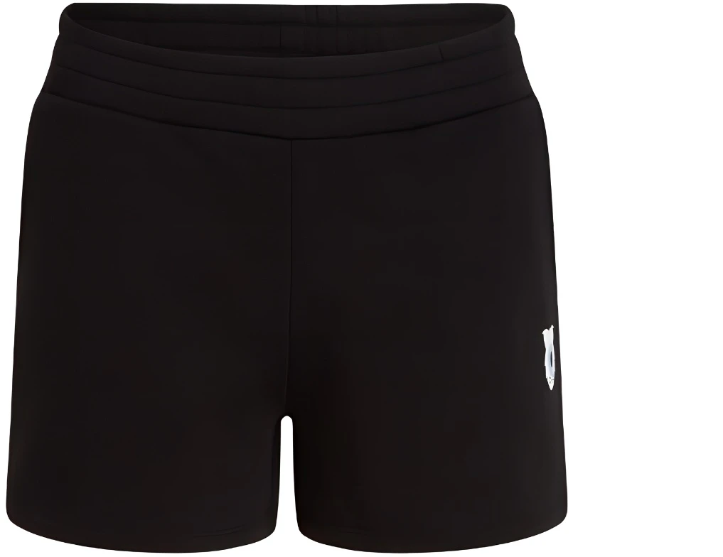 women-karl-lagerfeld-logo-print-mid-rise-black-casual-shorts-241-w1061999