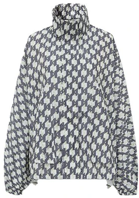 (W) 卡尔·拉格斐黑白单色长袖夹克带字母印花 231L1517250 Order (W) 卡尔·拉格斐黑白单色长袖夹克带字母印花 231L1517250