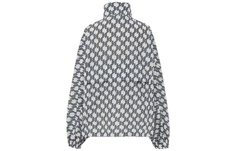Lookbook (W) 卡尔·拉格斐黑白单色长袖夹克带字母印花 231L1517250