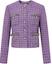 Order (W) Chaqueta Corta Morada de Tweed con Botones para Mujer Karl Lagerfeld 231L1406
