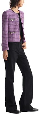 (W) Chaqueta Corta Morada de Tweed con Botones para Mujer Karl Lagerfeld 231L1406 Lookbook (W) Chaqueta Corta Morada de Tweed con Botones para Mujer Karl Lagerfeld 231L1406