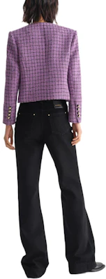 (W) Chaqueta Corta Morada de Tweed con Botones para Mujer Karl Lagerfeld 231L1406 Shop (W) Chaqueta Corta Morada de Tweed con Botones para Mujer Karl Lagerfeld 231L1406
