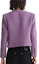 Sizing (W) Chaqueta Corta Morada de Tweed con Botones para Mujer Karl Lagerfeld 231L1406