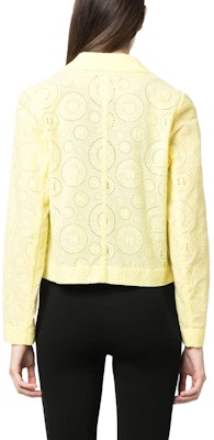 (Women) KARL LAGERFELD SS23 Yellow Cropped Long Sleeve Blazer with Hollow Design 231W1401727 Shop (Women) KARL LAGERFELD SS23 Yellow Cropped Long Sleeve Blazer with Hollow Design 231W1401727