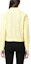 Shop (Women) KARL LAGERFELD SS23 Yellow Cropped Long Sleeve Blazer with Hollow Design 231W1401727