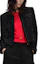 Buy (Women) KARL LAGERFELD SS24 Black Cropped Woven Long-Sleeve Jacket. 241L1410