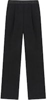 (Women) KARL LAGERFELD SS24 Black Pleated Straight-Leg Casual Pants. 241L1015 (Women) KARL LAGERFELD SS24 Black Pleated Straight-Leg Casual Pants. 241L1015