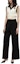 Shop (Women) KARL LAGERFELD SS24 Black Pleated Straight-Leg Casual Pants. 241L1015