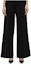 Sizing (Women) KARL LAGERFELD SS24 Black Pleated Straight-Leg Casual Pants. 241L1015