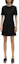 Lookbook (Women) KARL LAGERFELD SS24 Black Rhinestone Waist Slim Short Sleeve Dress E41W1351