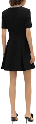 (Women) KARL LAGERFELD SS24 Black Rhinestone Waist Slim Short Sleeve Dress E41W1351 Shop (Women) KARL LAGERFELD SS24 Black Rhinestone Waist Slim Short Sleeve Dress E41W1351