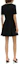 Shop (Women) KARL LAGERFELD SS24 Black Rhinestone Waist Slim Short Sleeve Dress E41W1351